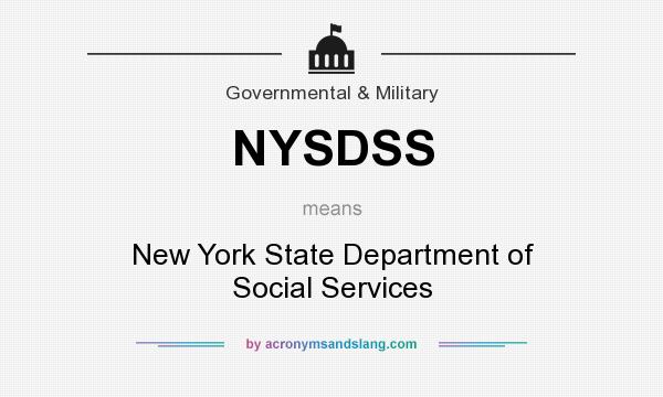 What does NYSDSS mean? It stands for New York State Department of Social Services