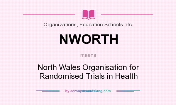 What does NWORTH mean? It stands for North Wales Organisation for Randomised Trials in Health