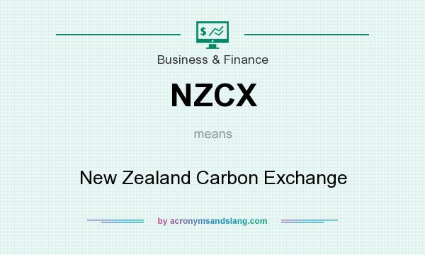 What does NZCX mean? It stands for New Zealand Carbon Exchange
