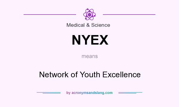 What does NYEX mean? It stands for Network of Youth Excellence