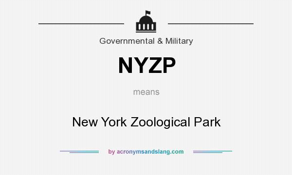 What does NYZP mean? It stands for New York Zoological Park