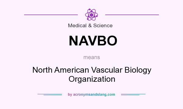 What does NAVBO mean? It stands for North American Vascular Biology Organization