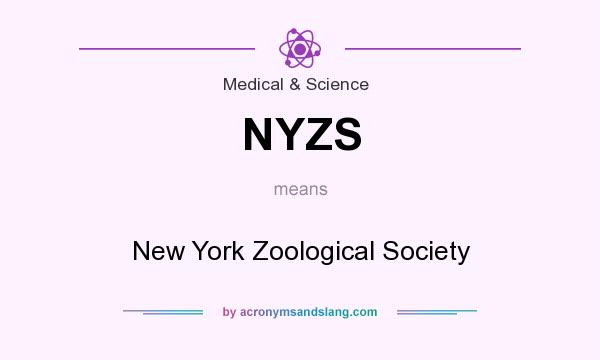 What does NYZS mean? It stands for New York Zoological Society