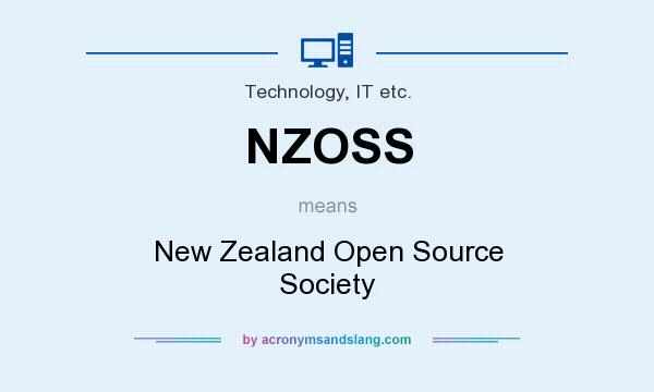 What does NZOSS mean? It stands for New Zealand Open Source Society