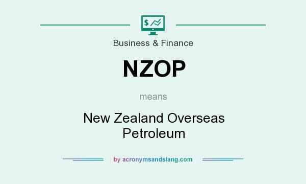 What does NZOP mean? It stands for New Zealand Overseas Petroleum