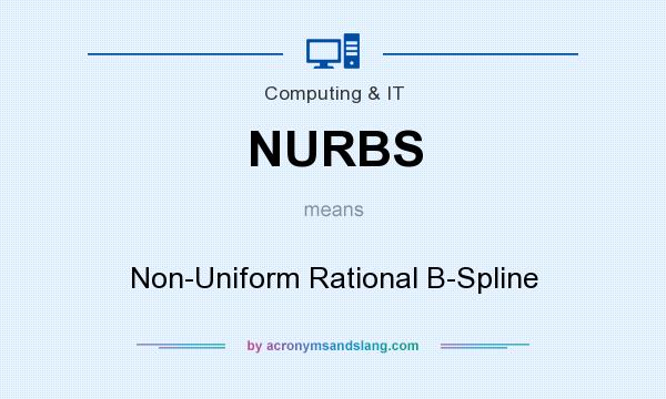 What does NURBS mean? It stands for Non-Uniform Rational B-Spline