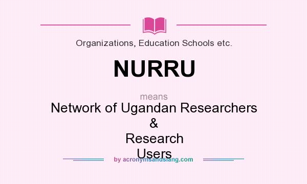 What does NURRU mean? It stands for Network of Ugandan Researchers & Research Users