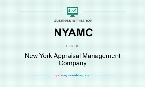 What does NYAMC mean? It stands for New York Appraisal Management Company