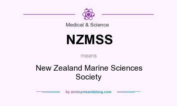 What does NZMSS mean? It stands for New Zealand Marine Sciences Society