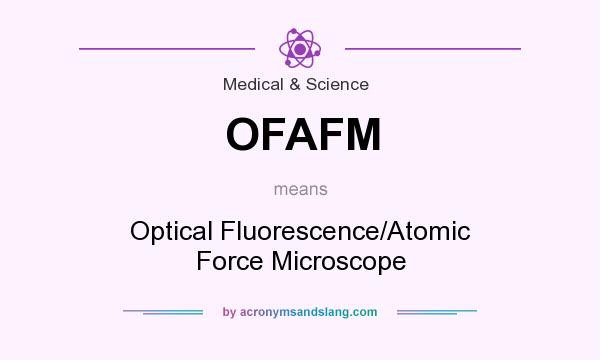 What does OFAFM mean? It stands for Optical Fluorescence/Atomic Force Microscope