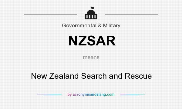 What does NZSAR mean? It stands for New Zealand Search and Rescue
