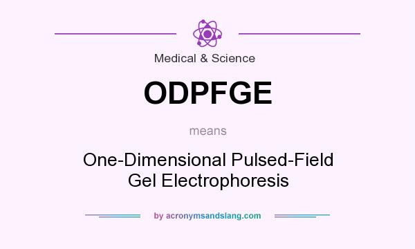 What does ODPFGE mean? It stands for One-Dimensional Pulsed-Field Gel Electrophoresis