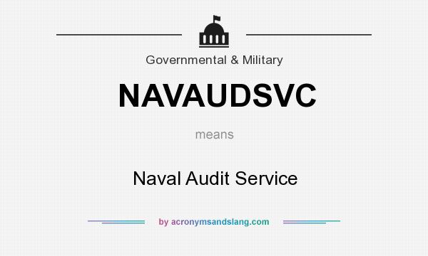 What does NAVAUDSVC mean? It stands for Naval Audit Service