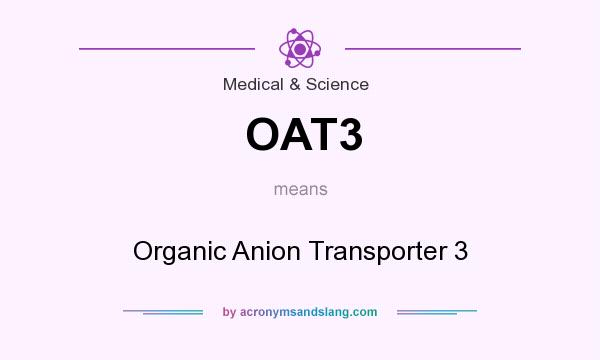 What does OAT3 mean? It stands for Organic Anion Transporter 3