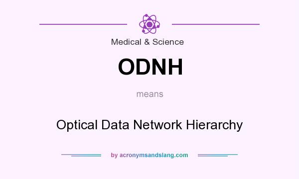 What does ODNH mean? It stands for Optical Data Network Hierarchy