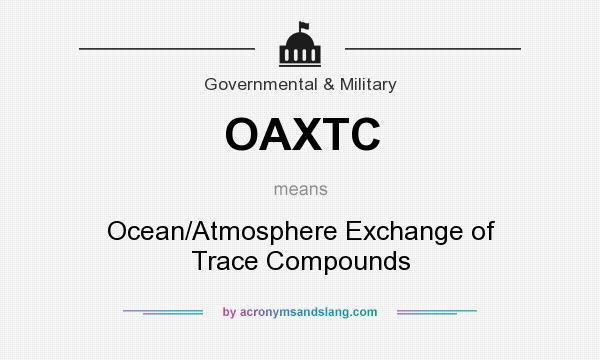 What does OAXTC mean? It stands for Ocean/Atmosphere Exchange of Trace Compounds