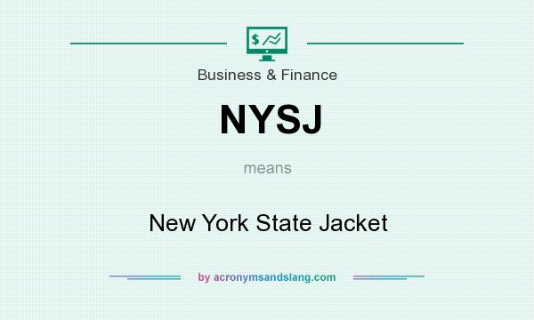 What does NYSJ mean? It stands for New York State Jacket