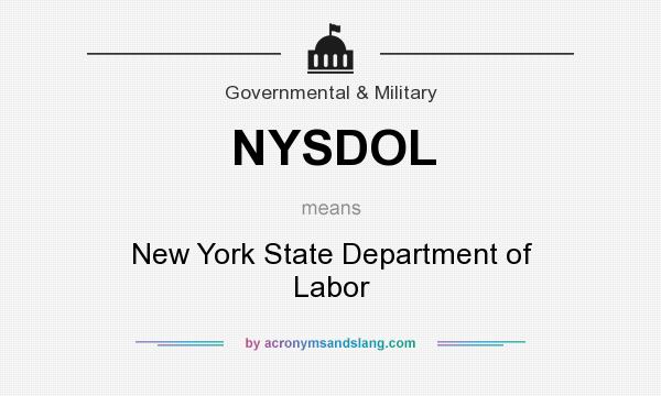 What does NYSDOL mean? It stands for New York State Department of Labor