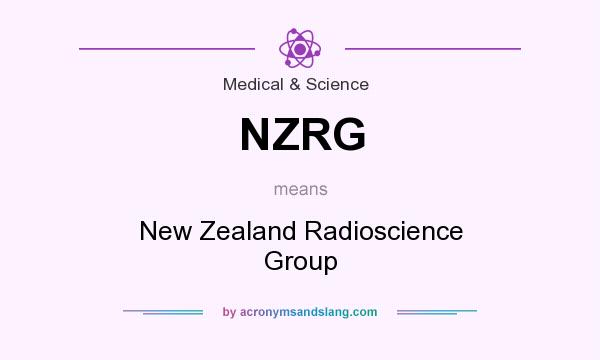 What does NZRG mean? It stands for New Zealand Radioscience Group