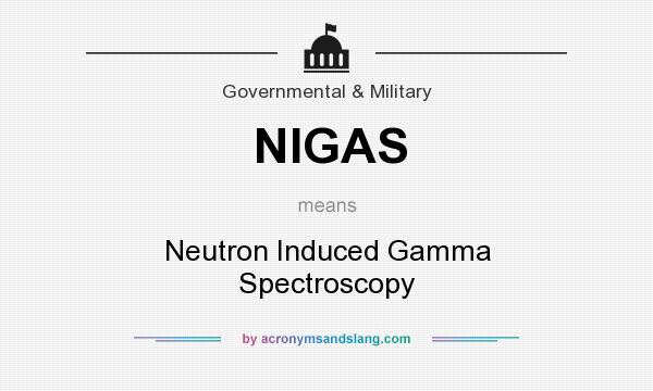 What does NIGAS mean? It stands for Neutron Induced Gamma Spectroscopy