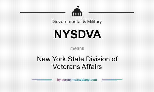 What does NYSDVA mean? It stands for New York State Division of Veterans Affairs
