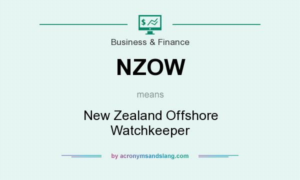 What does NZOW mean? It stands for New Zealand Offshore Watchkeeper