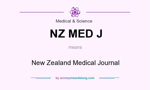 What does NZ MED J mean? It stands for New Zealand Medical Journal