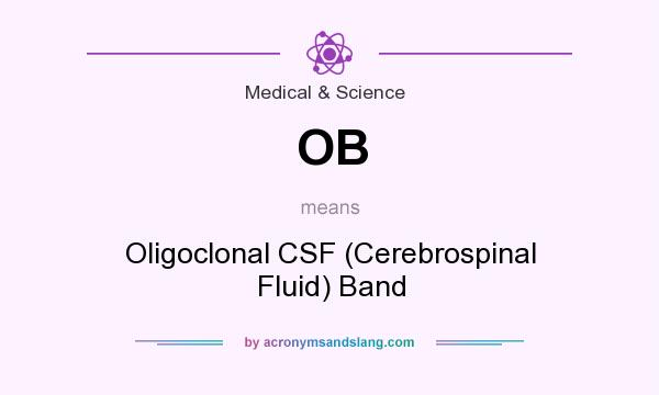 What does OB mean? It stands for Oligoclonal CSF (Cerebrospinal Fluid) Band
