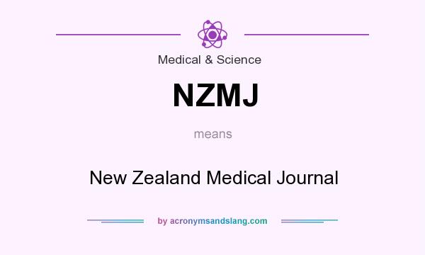 What does NZMJ mean? It stands for New Zealand Medical Journal