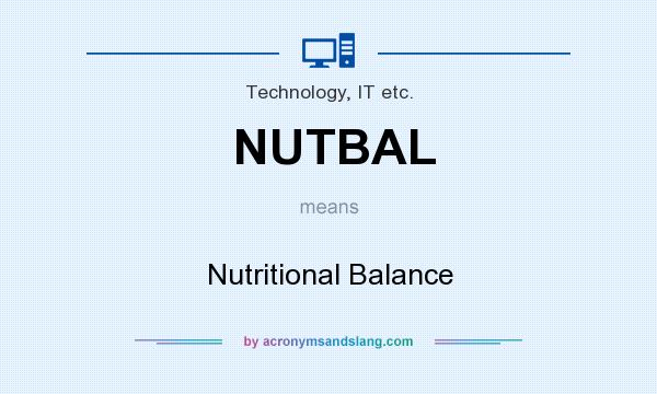 What does NUTBAL mean? It stands for Nutritional Balance