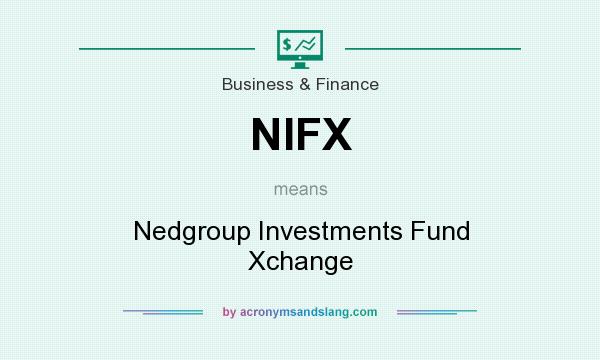 What does NIFX mean? It stands for Nedgroup Investments Fund Xchange