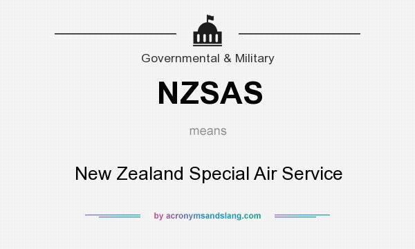 What does NZSAS mean? It stands for New Zealand Special Air Service
