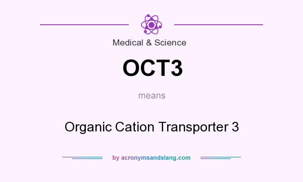 What does OCT3 mean? It stands for Organic Cation Transporter 3