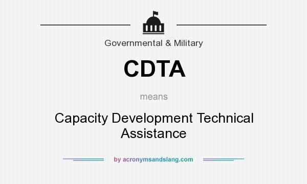 What does CDTA mean? It stands for Capacity Development Technical Assistance