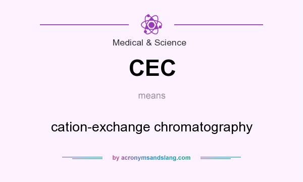 What does CEC mean? It stands for cation-exchange chromatography