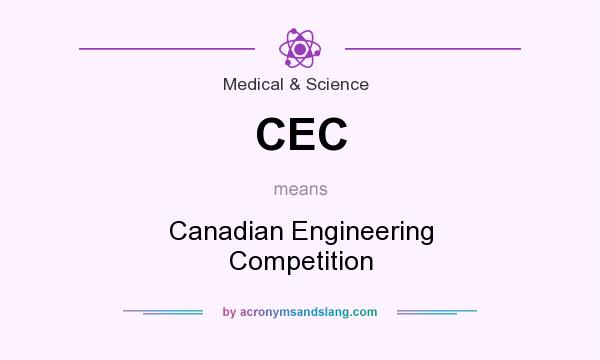 What does CEC mean? It stands for Canadian Engineering Competition