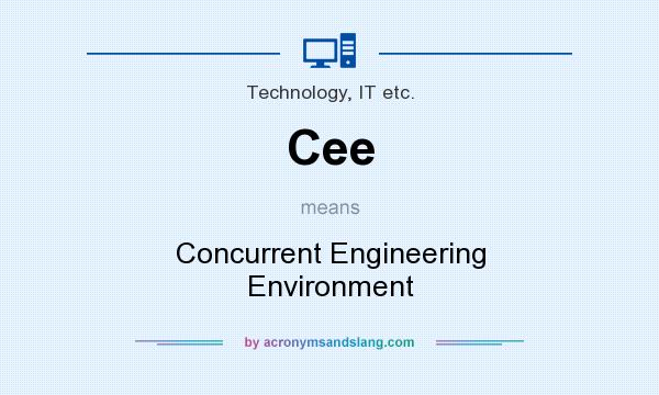 What does Cee mean? It stands for Concurrent Engineering Environment