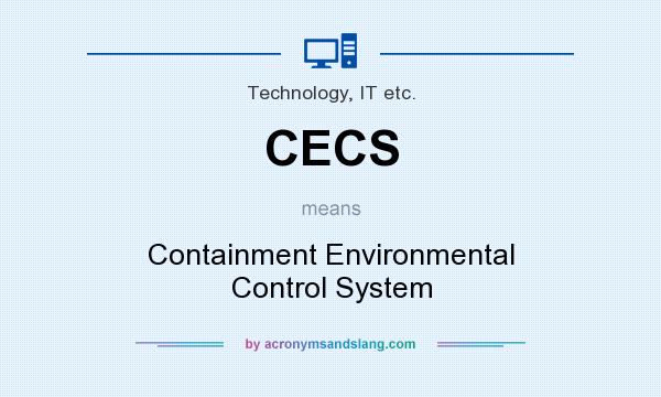 What does CECS mean? It stands for Containment Environmental Control System