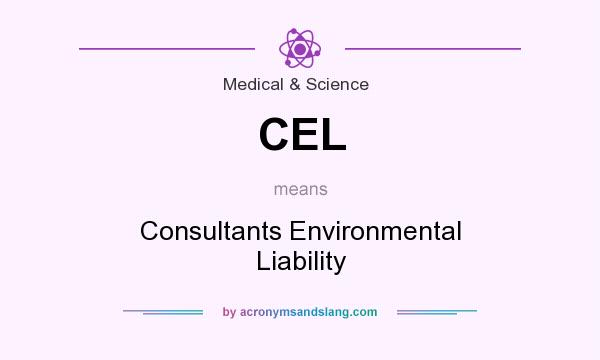 What does CEL mean? It stands for Consultants Environmental Liability