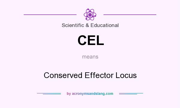 What does CEL mean? It stands for Conserved Effector Locus