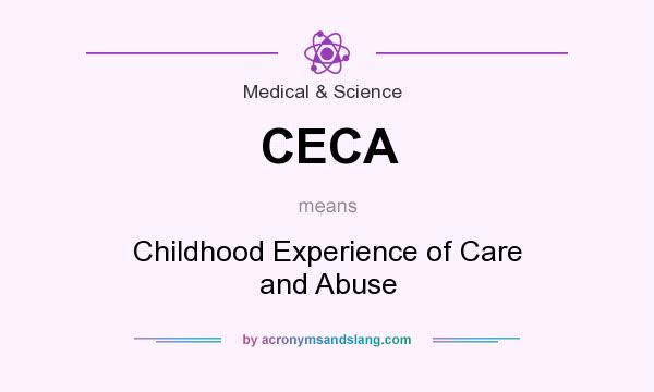 What does CECA mean? It stands for Childhood Experience of Care and Abuse