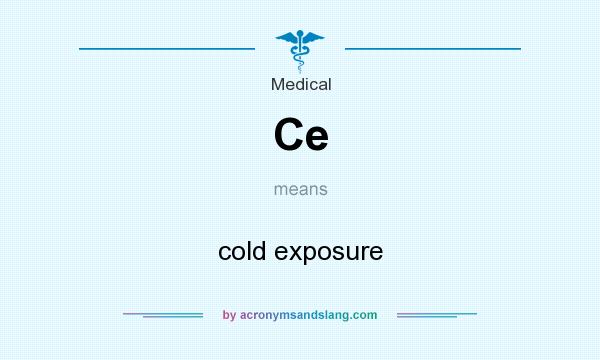 What does Ce mean? It stands for cold exposure