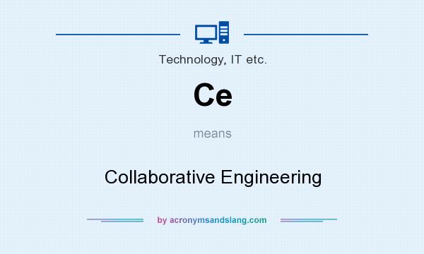 What does Ce mean? It stands for Collaborative Engineering