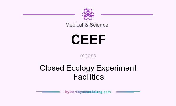 What does CEEF mean? It stands for Closed Ecology Experiment Facilities