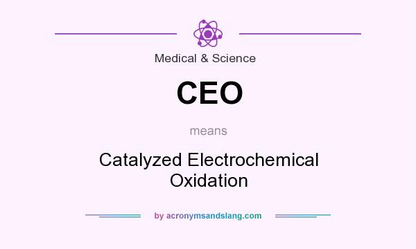 What does CEO mean? It stands for Catalyzed Electrochemical Oxidation
