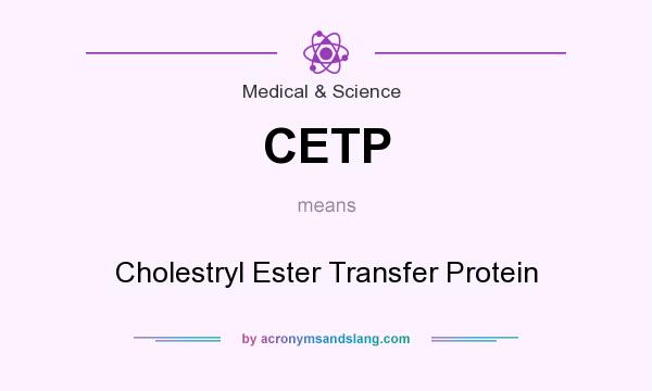 What does CETP mean? It stands for Cholestryl Ester Transfer Protein