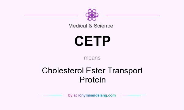 What does CETP mean? It stands for Cholesterol Ester Transport Protein