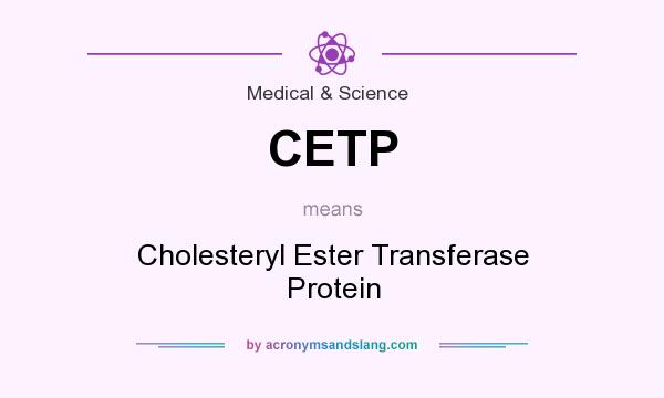 What does CETP mean? It stands for Cholesteryl Ester Transferase Protein