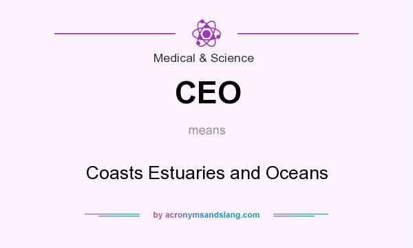 What does CEO mean? It stands for Coasts Estuaries and Oceans