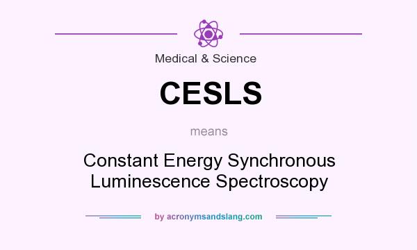 What does CESLS mean? It stands for Constant Energy Synchronous Luminescence Spectroscopy